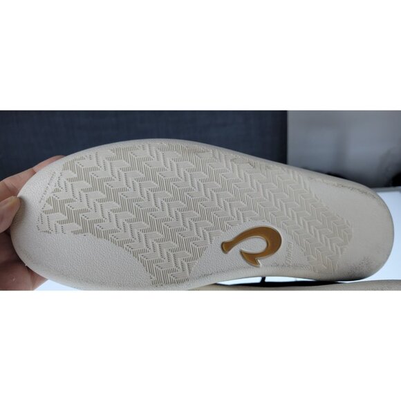 OluKai Punini Men US 10.5 Navy Bamboo Low Top Casual Comfort Sneakers 10514-548Z - Picture 7 of 9